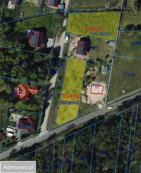 Działka budowlana Księstwo. Zdjęcie 3