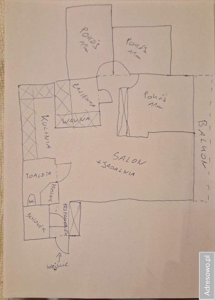 Mieszkanie 4-pokojowe Warszawa Grochów, ul. Majdańska. Zdjęcie 3