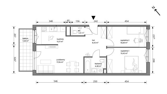 Mieszkanie 3-pokojowe Warszawa Włochy, ul. Trzcinowa. Zdjęcie 7