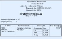 Działka rolno-budowlana Wiśniew-Kolonia
