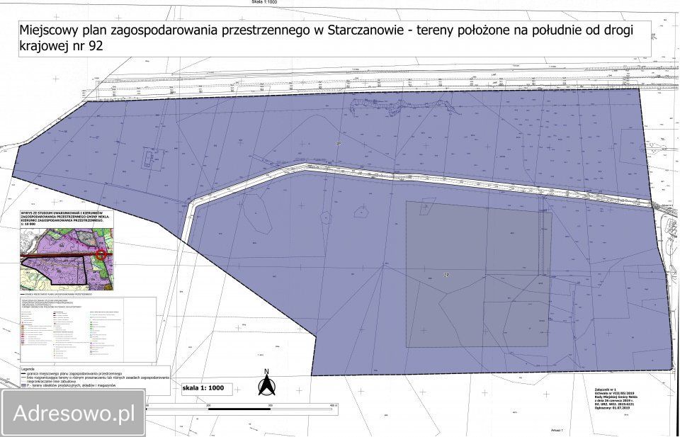 Działka inwestycyjna Starczanowo. Zdjęcie 3