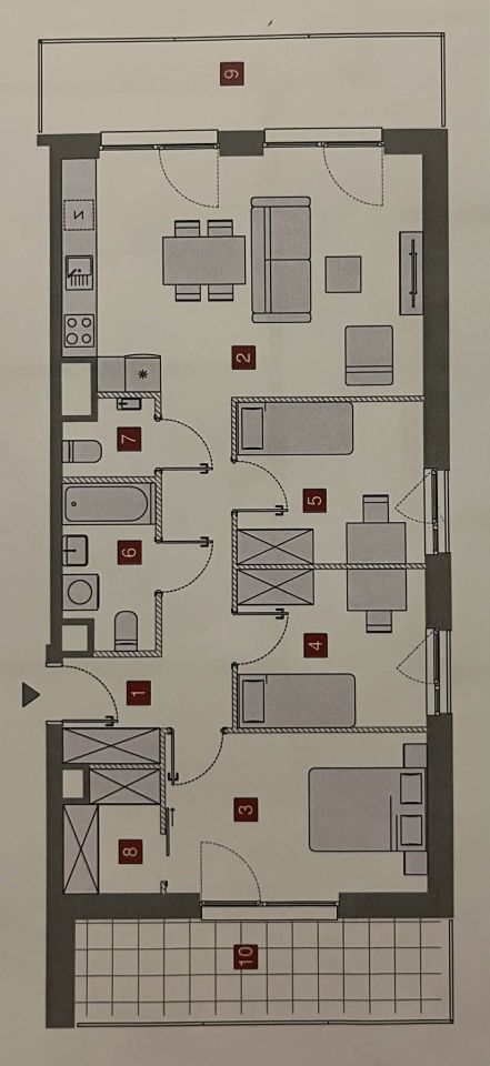 Mieszkanie 4-pokojowe Kraków Górka Narodowa, ul. Papierni Prądnickich. Zdjęcie 3