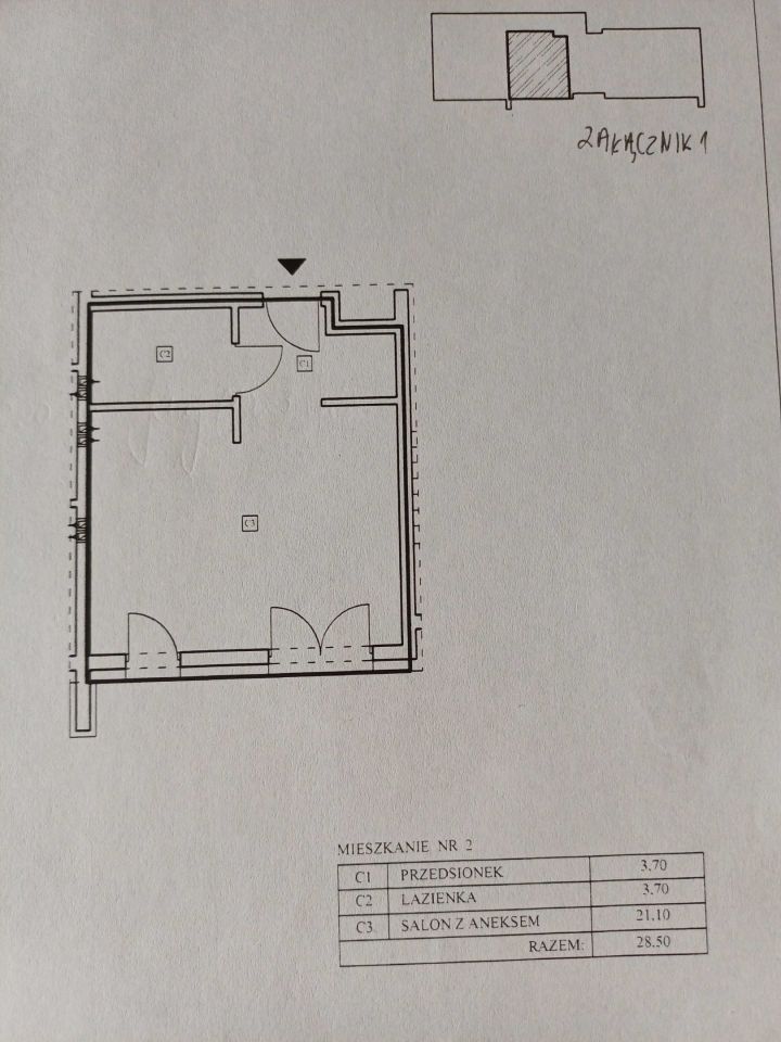 Mieszkanie 1-pokojowe Czempiń. Zdjęcie 7