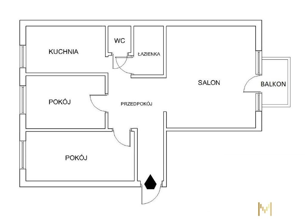 Mieszkanie 3-pokojowe Warszawa Mokotów, ul. Katalońska. Zdjęcie 1