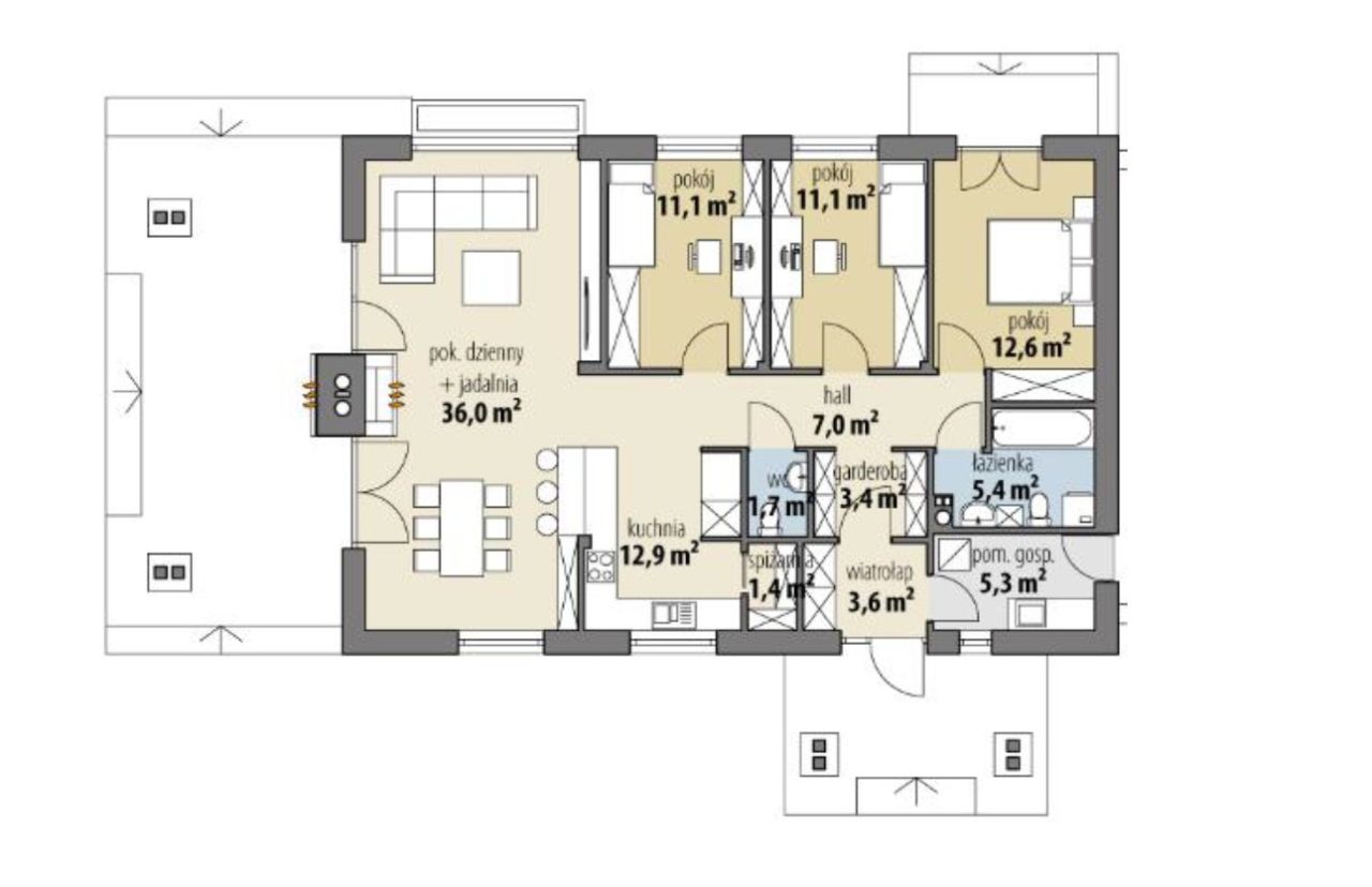dom wolnostojący, 4 pokoje Żółwin, ul. Żaby. Zdjęcie 25
