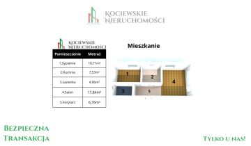 Mieszkanie 2-pokojowe Tczew