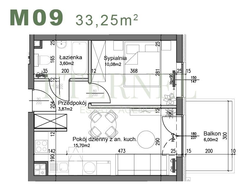 Mieszkanie 2-pokojowe Kraków Czyżyny, ul. Śliwkowa. Zdjęcie 12