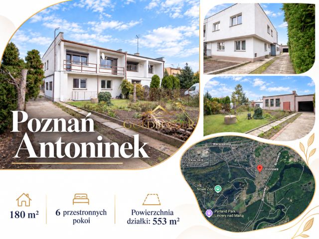 bliźniak, 6 pokoi Poznań Antoninek, ul. Unisława. Zdjęcie 1
