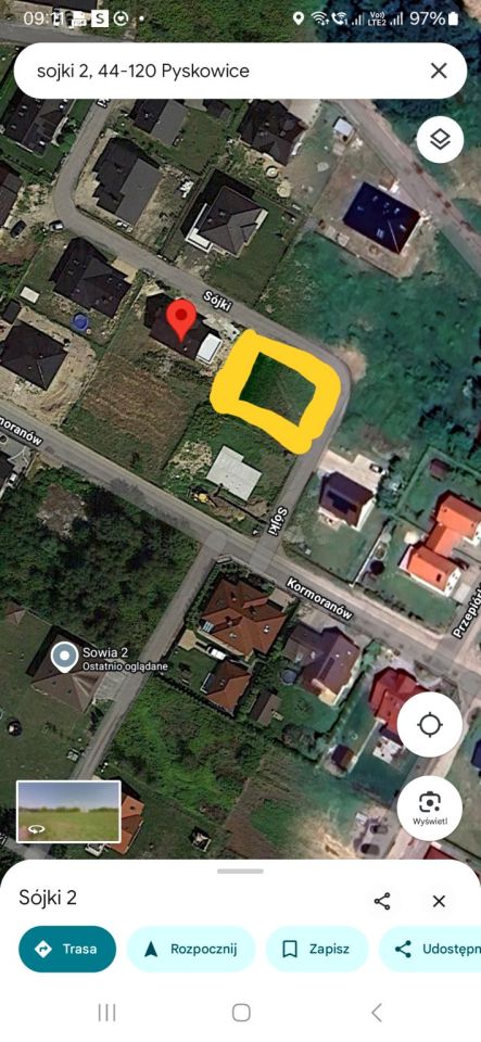 Działka budowlana Pyskowice, ul. Sójki. Zdjęcie 4