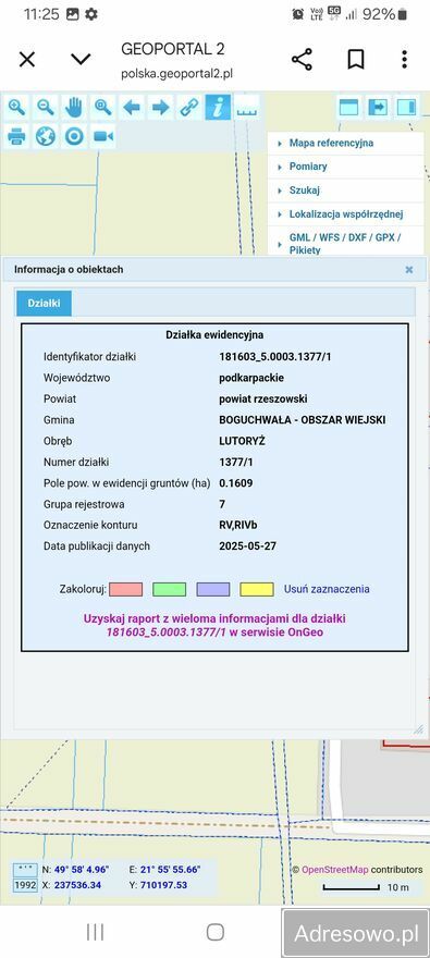 Działka budowlana Lutoryż. Zdjęcie 3