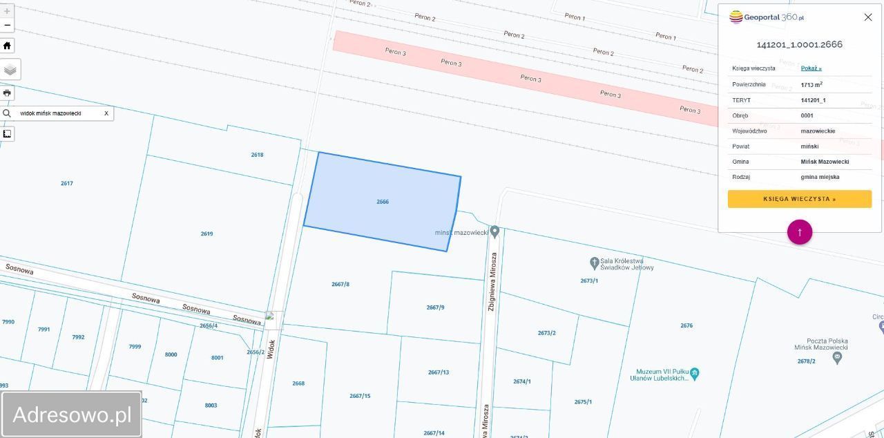 Działka budowlana Mińsk Mazowiecki, ul. Widok. Zdjęcie 3