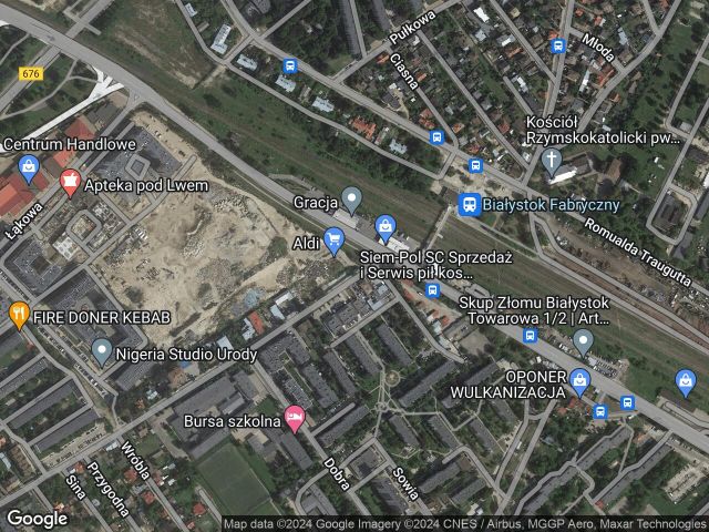 Hala/magazyn Białystok Centrum, ul. Józefa Ignacego Kraszewskiego. Zdjęcie 1