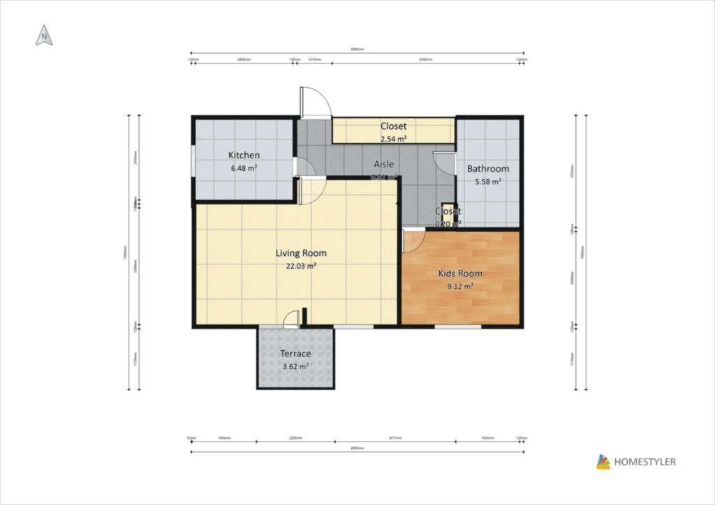 Mieszkanie 2-pokojowe Warszawa Ursynów. Zdjęcie 8