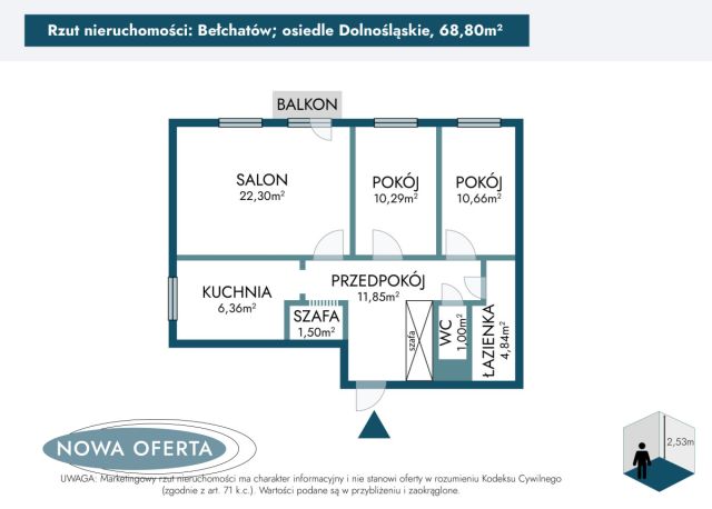 Mieszkanie 3-pokojowe Bełchatów, os. Dolnośląskie. Zdjęcie 12