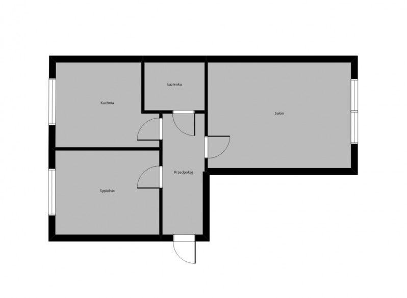 Mieszkanie 2-pokojowe Łódź Bałuty, ul. Generała Tadeusza Kutrzeby. Zdjęcie 16