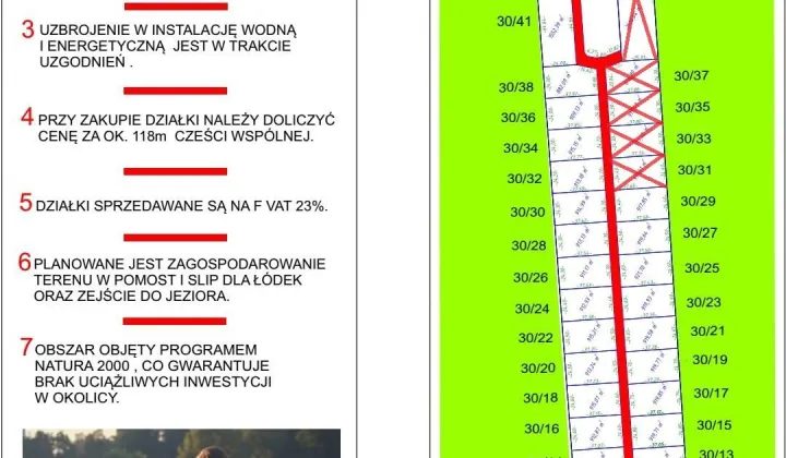 Działka rekreacyjna Tucze