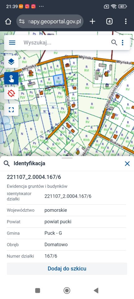 Działka budowlana Domatowo Domatowskie Pustki, ul. Cicha. Zdjęcie 5