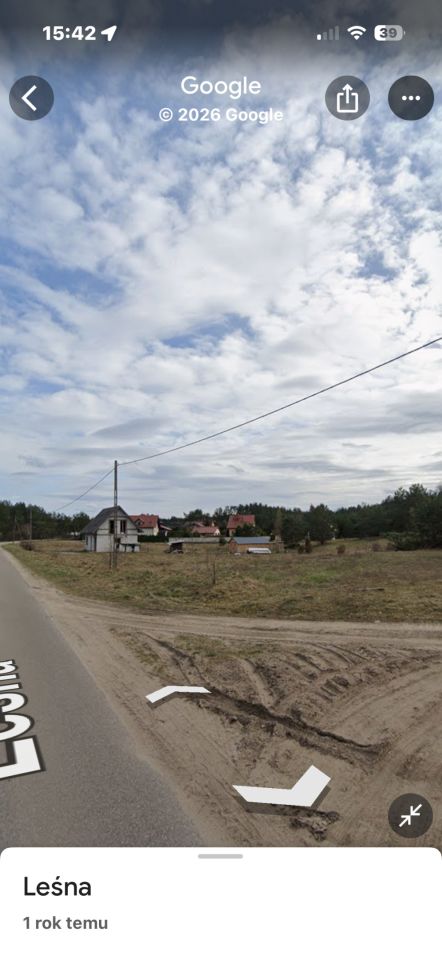 Działka rekreacyjna Łubiana, ul. Leśna