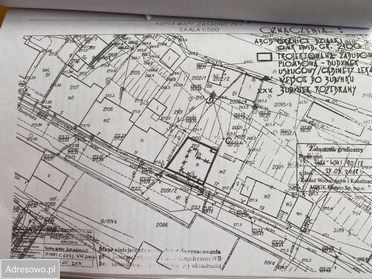 Działka inwestycyjna Krosno, ul. Kapucyńska