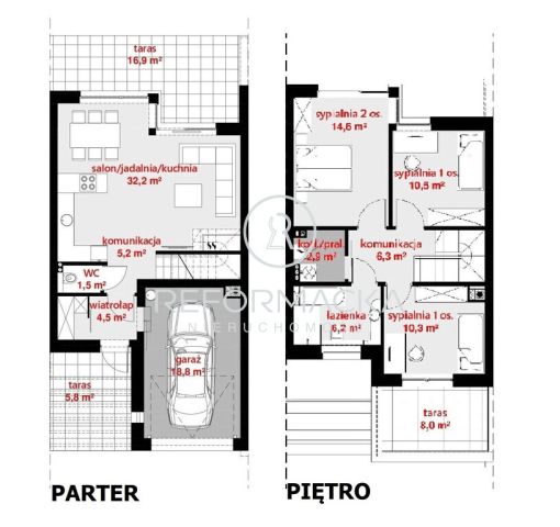 dom szeregowy, 4 pokoje Racławówka. Zdjęcie 6