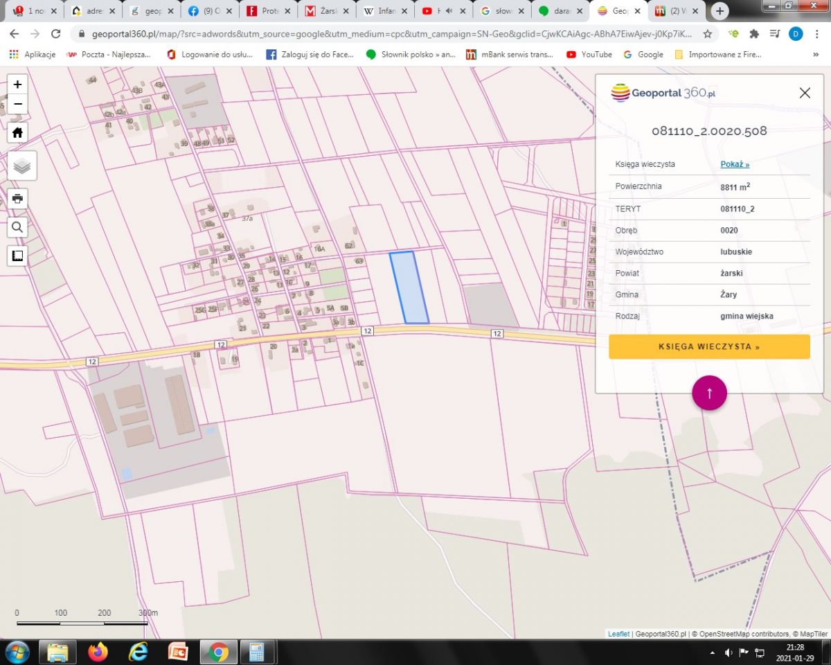 Działka inwestycyjna Sieniawa Żarska, ul. Kolonia. Zdjęcie 6