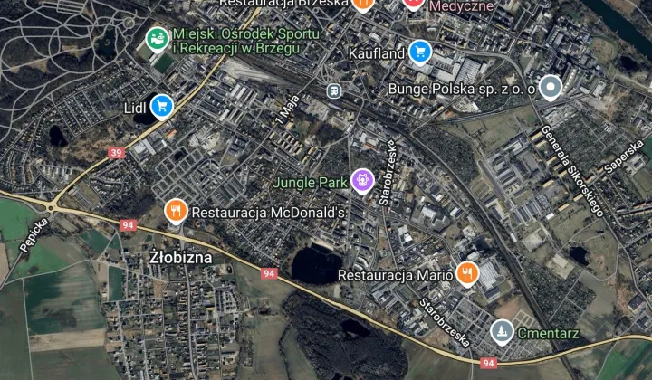 Działka rod Brzeg Centrum, ul. Słowackiego