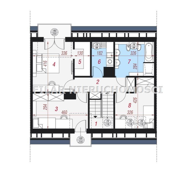 dom szeregowy, 4 pokoje Obora. Zdjęcie 7