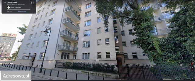 Mieszkanie 3-pokojowe Warszawa Powiśle, al. 3 Maja. Zdjęcie 1