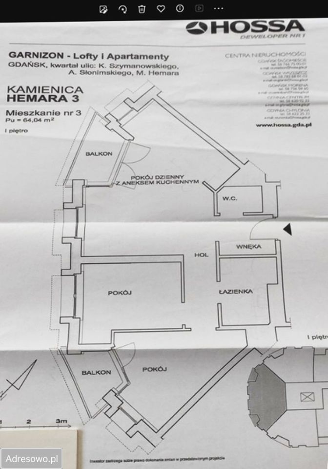 Mieszkanie 3-pokojowe Gdańsk Wrzeszcz, ul. Mariana Hemara. Zdjęcie 10