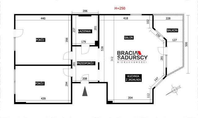 Mieszkanie 3-pokojowe Kraków Dębniki, ul. Babinicza. Zdjęcie 4