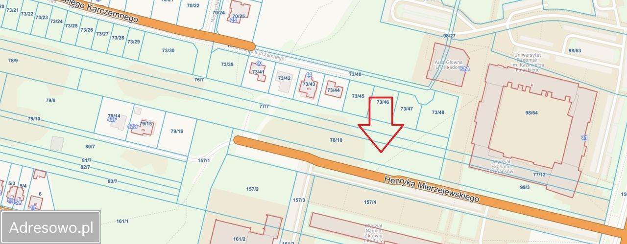 Działka inwestycyjna Radom Gołębiów, ul. Henryka Mierzejewskiego. Zdjęcie 2