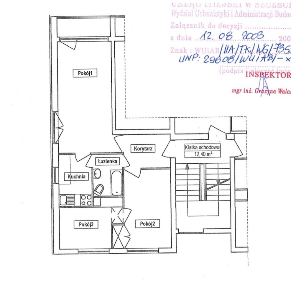 Mieszkanie 3-pokojowe Szczecin Centrum. Zdjęcie 7