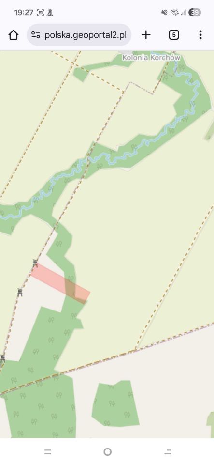 Działka rolna Korchów Pierwszy