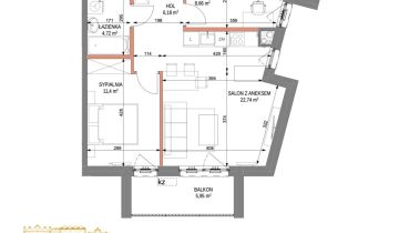 Mieszkanie 3-pokojowe Kraków Zabłocie, ul. Zabłocie