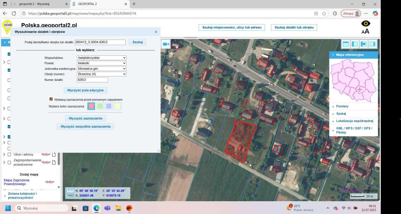 Działka budowlana Brzeziny, ul. Wesoła