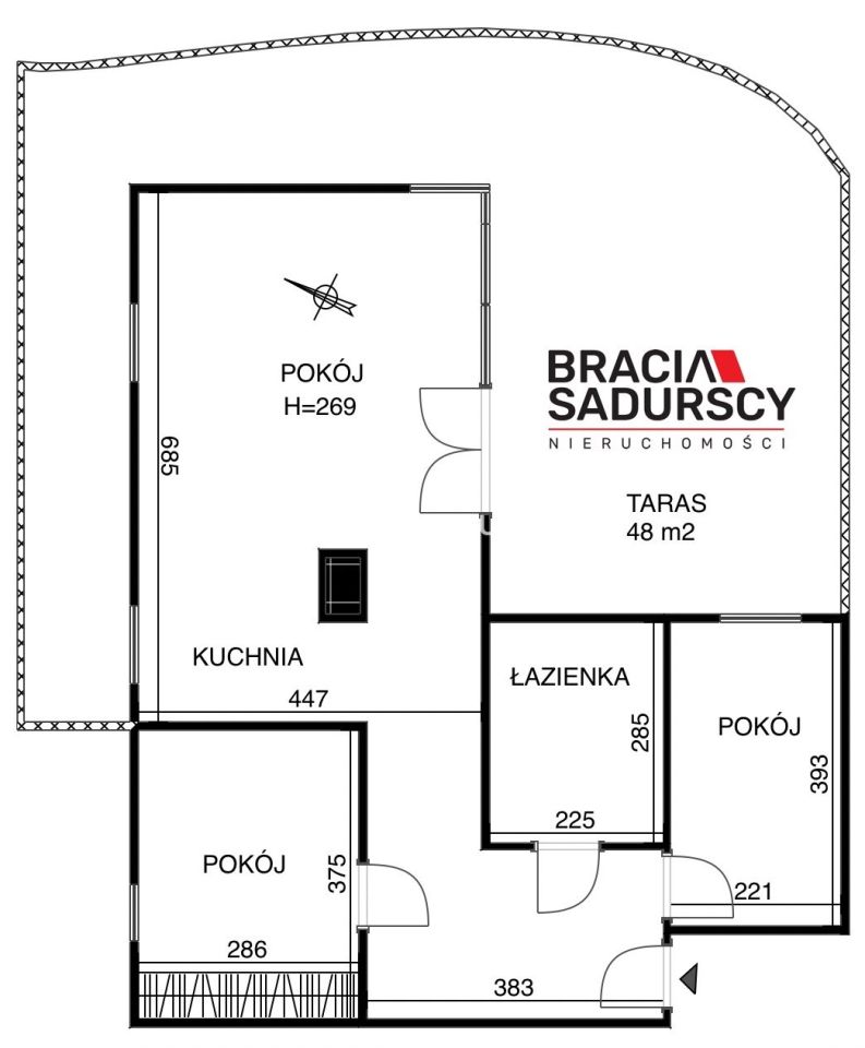 Mieszkanie 3-pokojowe Kraków Prądnik Czerwony, ul. Dobrego Pasterza. Zdjęcie 35