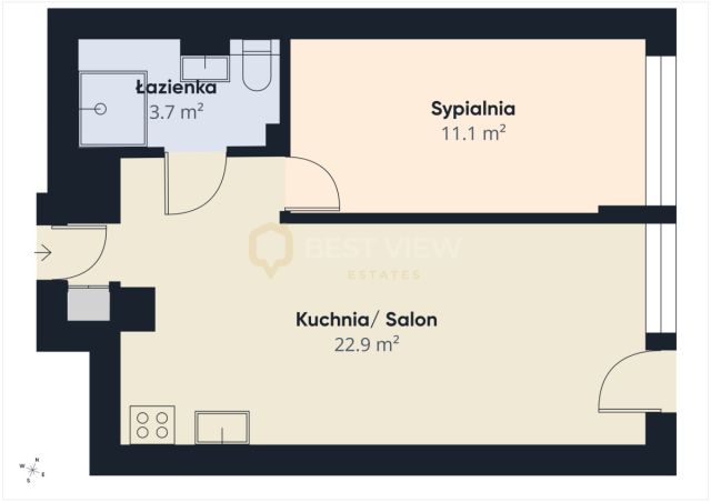 Mieszkanie 2-pokojowe Warszawa Śródmieście, ul. Śliska. Zdjęcie 2