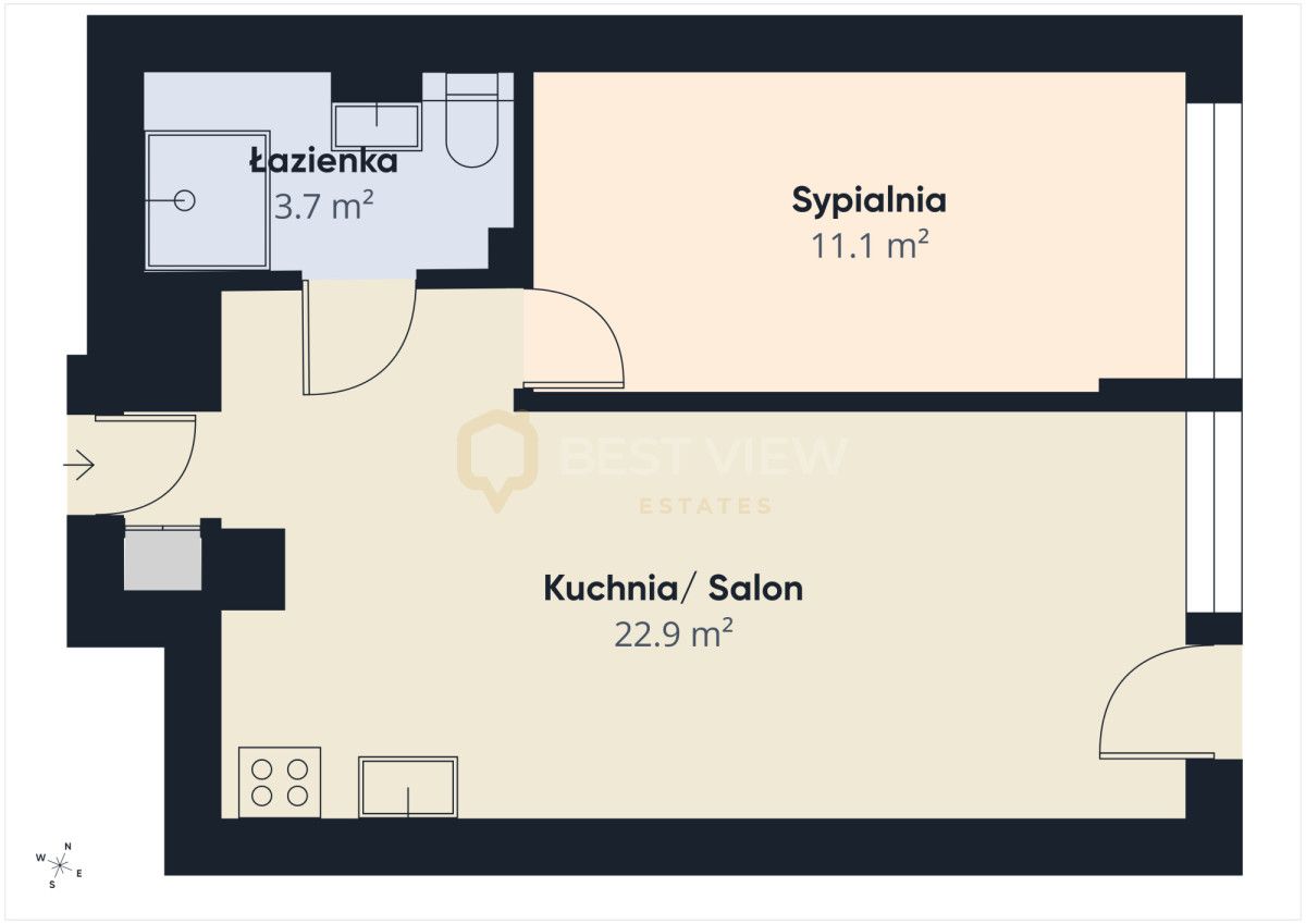 Mieszkanie 2-pokojowe Warszawa Śródmieście, ul. Śliska. Zdjęcie 2