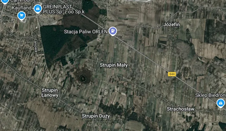 Działka rolno-budowlana Strupin Mały