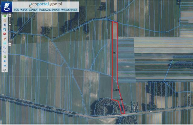 Działka rolna Krzesk-Królowa Niwa. Zdjęcie 1