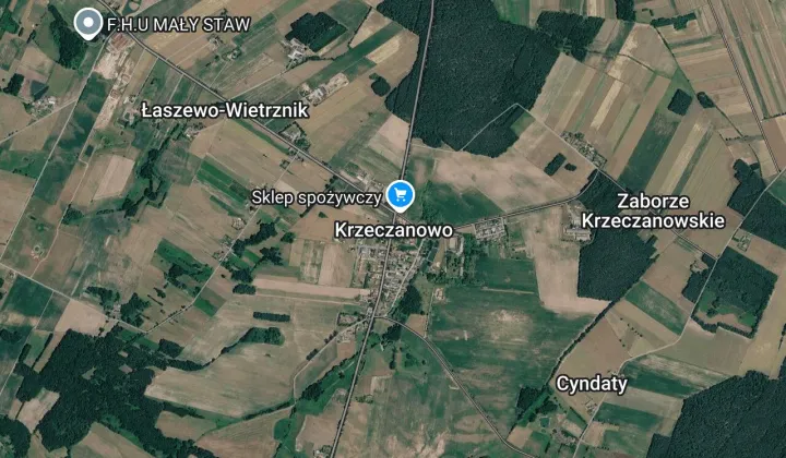 Działka leśna Krzeczanowo