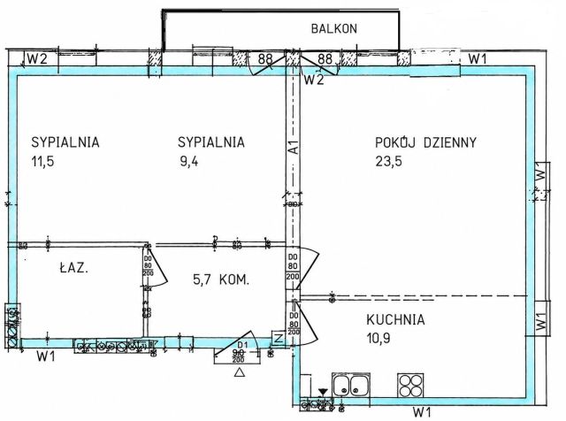 Mieszkanie 2-pokojowe Nowy Sącz Gorzków, ul. Piotra Kosińskiego. Zdjęcie 13