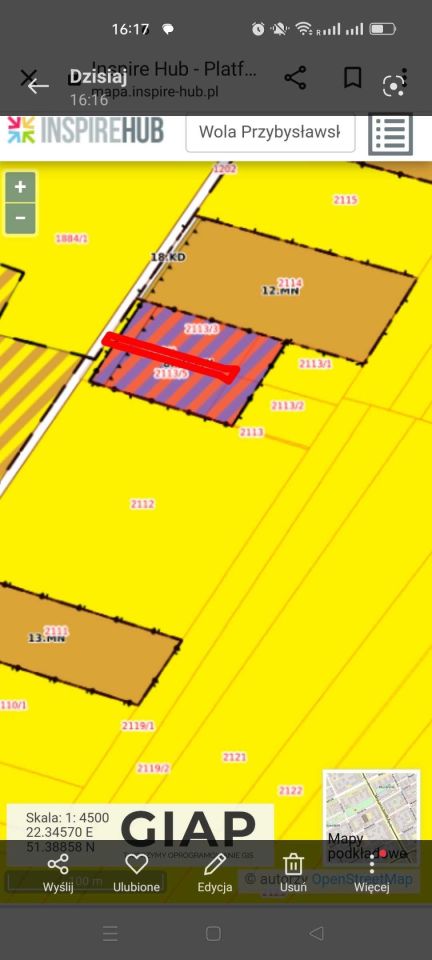 Działka inwestycyjna Wola Przybysławska. Zdjęcie 3