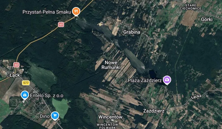 Działka budowlana Nowe Rumunki Dębowa Góra