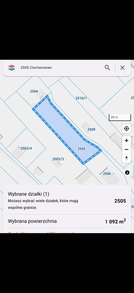 Działka budowlana Ciechanowiec. Zdjęcie 2
