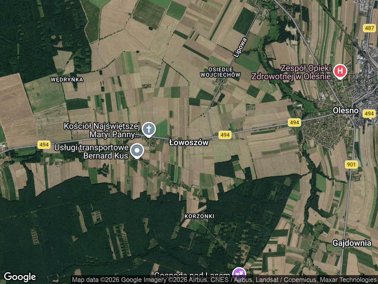 Działka budowlana Łowoszów, ul. Krzywa. Zdjęcie 1