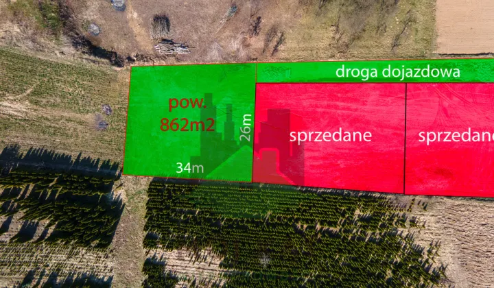Działka budowlana Konopnica