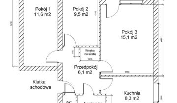 Mieszkanie 3-pokojowe Grajewo