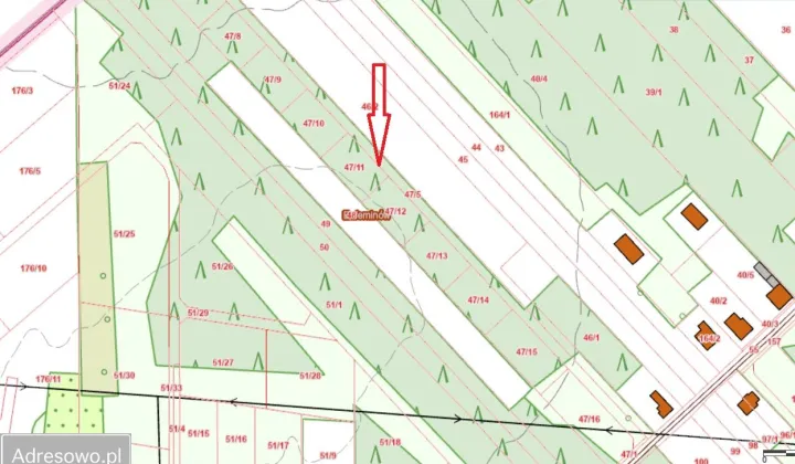 Działka budowlana Eufeminów