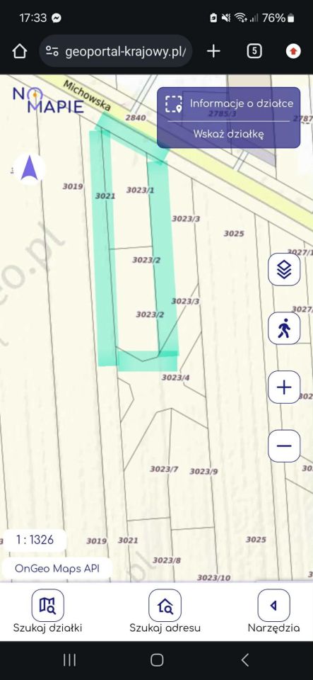 Działka budowlana Baranów, ul. Michowska. Zdjęcie 1